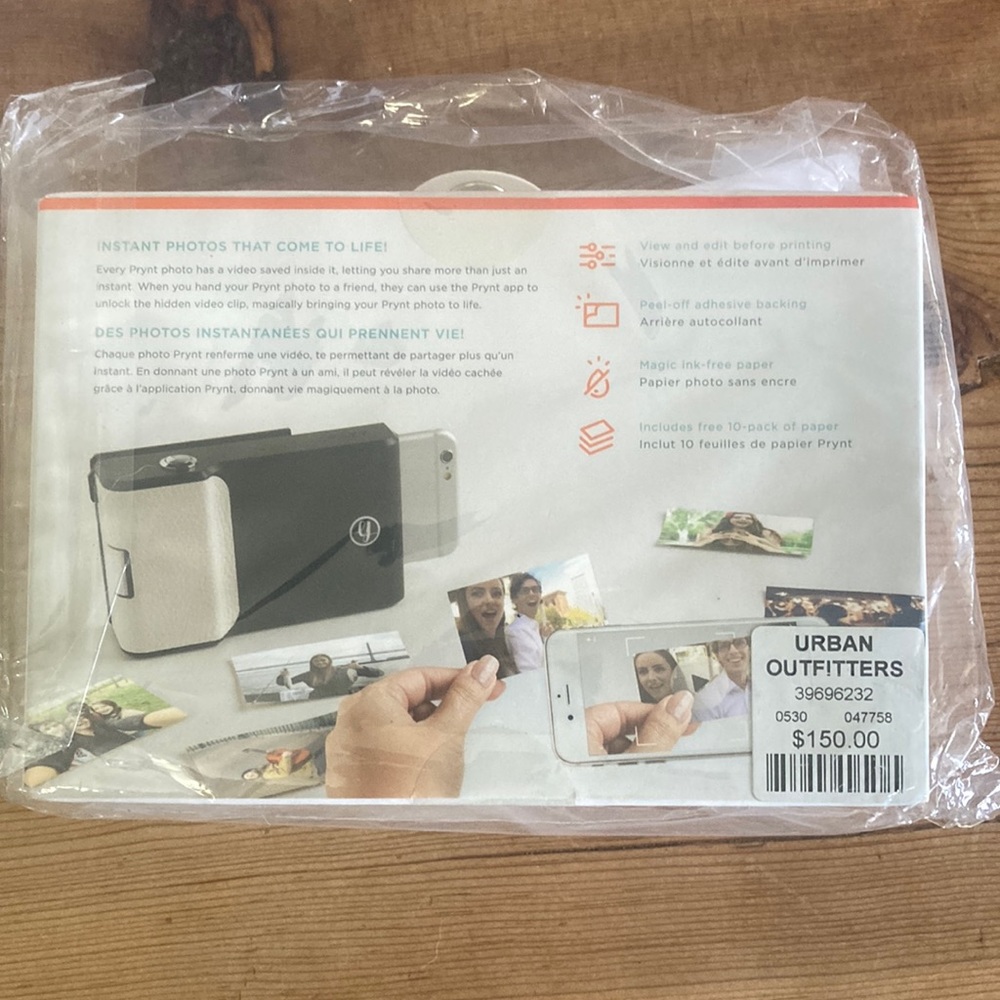 New PRYNT instant photo printer with tags.
